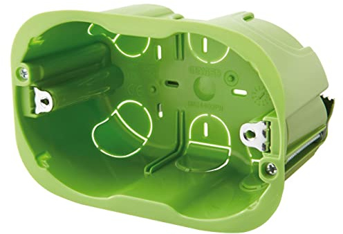 GEWISS - GW24403PMDY Scatola Rettangolare, con Inserti di Fissaggio, 3 Posti, per Pareti Mobili, 110X73X50