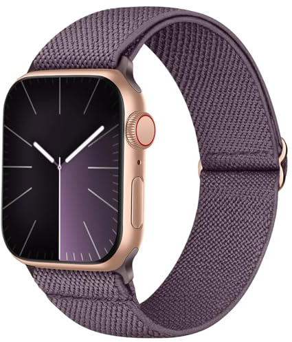 Recoppa Nylonarmband kompatibelt med Apple Watch 38 mm 40 mm 41 mm för kvinnor och män, Solo Loop tyg, elastiskt band för iWatch SE 8 7 6 5 4 3 2 1