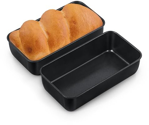 Herogo Loaf Tin 2lb, Non-Stick Bread Tin with Stainless Steel Core (23x12x6 cm), Rectangular Bread Baking Cake Tray for Toast, Cake, Healthy & Durable, Easy Release & Easy to Clean