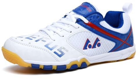 ForceRoute Badminton Squash Shoes,Scarpe da Badminton Pallavolo Tennis,Scarpe da Tennis Tavolo,Uomo Donna,Unisex,Leggere,Antiscivolo,comode,per Pallamano,Pickleball,Floorball,Padel,Table Tennis