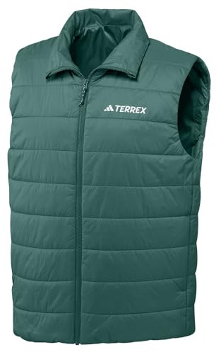 adidas Hombre Terrex Multi Essentials CLIMAWARM Padded Vest, preloved teal, M