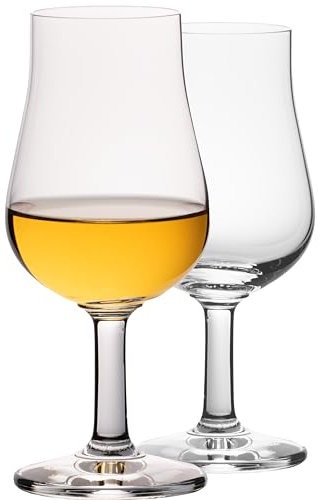Imperial Nosing Lot de 2 verres à dégustation pour whisky et brandy Verre Crystalline 120 ml Passe au lave-vaisselle