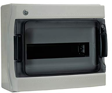 tableau étanche - ip65 - 12 modules - gris - iboco pablo - iboco 06540