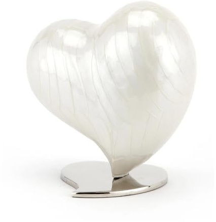 Urns UK Urne funéraire fabriquée à la Main en Forme de cœur avec Perle Watford UU420009A