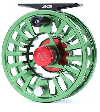 MAXIMUMCATCH Avid flugfiskerulle 1/3, 3/4, 5/6, 7/8, 9/10wt, CNC-bearbetad aluminiumkropp, flugrulle bästa värde(Svart, Grön, Blå, Silver, Svart & Silver) (grön, 3/4 wt)