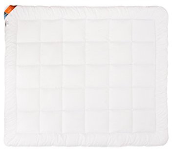 Gemütliche Bettdecke Duo-Steppbett Steppdecke für Winter warm Mikrofaser weiß 135x200 155x200 180x200 200x220 Karomuster waschbar bis 60 Grad mit Öko Tex Standard (155 cm x 200 cm)