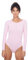 Evoni Damen Body langarm I blickdichter Bodysuit mit Rundhals für Frauen I Langarmbody in verschiedenen Farben I Body Shaper aus Baumwolle I Jumpsuit XL Babyrosa