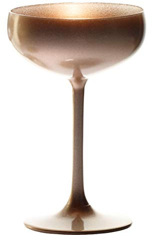 Stölzle Lausitz Elements Sektschalen Bronze 6er-Set 230 ml – Stilvolle Gläser ideal für Sekt & Champagner – Bronzefarbene Sektgläser aus bleifreiem Kristallglas – Spülmaschinengeeignet & stoßfest