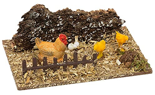 Acan Tradineur Figurine de crèche de crèche de Noël en durexine décorative amusante pour la naissance, Noël, décoration traditionnelle, 5 x 11 x 8 cm