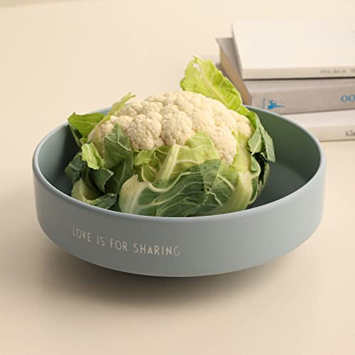 Design Letters Ciotole in porcellana | Ciotola per snack in ceramica | Ciotola profonda | Ciotola da frutta, portata, Lavabile in lavastoviglie | Scodelle Rotonde per Insalata, Cereali, Zuppa, Desser