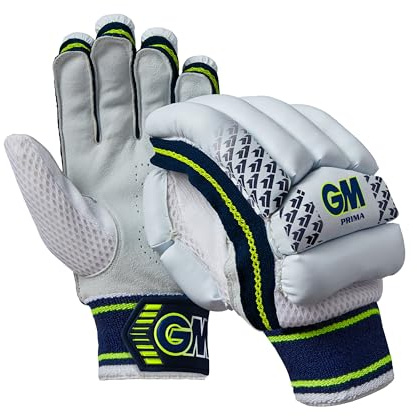 Gunn & Moore GM | Cricket Batting Gloves | Prima | Lightweight Design | Cotton Palm | Junior Right Handed | Approx Weight per Pair 330 g | 1 Pair