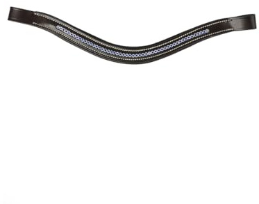 LeMieux Sangle frontale en forme de cheval en cristal marron