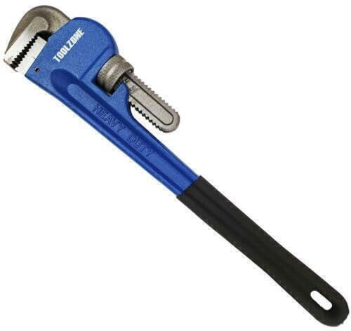 Dunnet Tools Stilsons Pipe Wrench 18 Inch Heavy Duty Plumbing Tools and Equipment Carbon Steel Adjustable Plumbers Wrench Large Tooth Jaws Plumbers Tools Pipe Wrenches