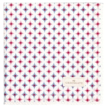 GreenGate Novella Stoffserviette mit Spitze White 40x40cm