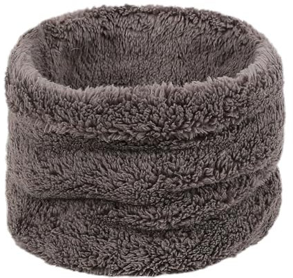 Falafoty Winter Baby Mädchen Jungen Schlauchschal Kinder Warmer Dicker Fleece Flauschig Schal, Winter Halswärmer Loop Schals Kinder Rund Winddicht Halstücher Für Herbst Winter Indoor Outdoor (Grau)