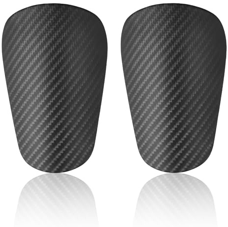 Lot de 2 mini protège-tibias de football pour jeunes, enfants, filles, adolescents et garçons (noir, 2 unités, 8 x 5 cm)