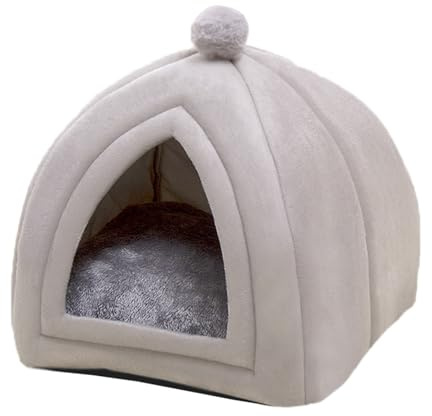 ADUODAO - Cuccia per Gatti a Forma di Caverna, Letto per Cani di Piccole Dimensioni, Tenda per Animali Domestici con Cuscino Lavabile e Rimovibile, Nido Portatile per Animali Domestici, Materasso per