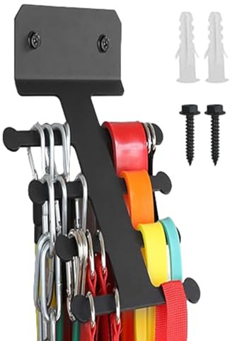 Gupcaqosjw Soporte Para Bandas De Resistencia | Organizador De Metal Multifuncional Para Uso Intenso | Colgador de Almacenamiento para Bandas,Para Organizacion De Entrenamiento Y Ejercicio En Casa