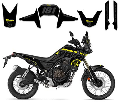 race-styles Aufkleber kompatibel mit Tenere 700 | Dekor Design raceblack