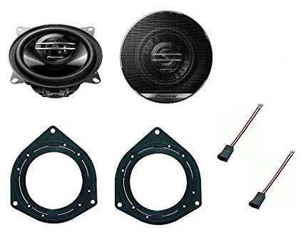 Kit 2 Casse Pioneer TS-G1020F Coassiale a 2 vie da 10cm 210 W FIAT Punto Evo Punto 199 dal 2005 Grande Punto con Supporti Altoparlanti Predisposizione Posteriore Alta qualità