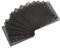 sourcing map 80mm Computadora Ventilador Filtro Rejillas PVC Malla Polvo Prueba Estuche Cubierta para Computadoras, Negro Paquete de 12