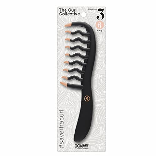 Conair, Curly Hair Comb Black & Pink
