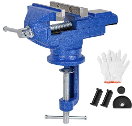 Prensas de banco giratorias de 360 grados, de hierro fundido, soporte de taladro eléctrico para carpintería, herramienta de sujeción de metal