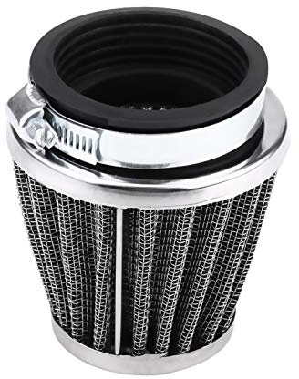 Terisass Luftfilter motorcykel luftfilter renare motorcykel modifierad insugningsluftfilter induktionskit ersättning för universal (42 mm)