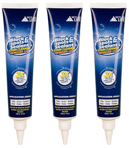 SKYLAR LIFE Black spots & Sealant Cleaner, Caulk Whitener, Black Stain Problem Solver, Best for Home Sink,Kitchen,Showers,Bathroom and Floor Tile (3-Pack)