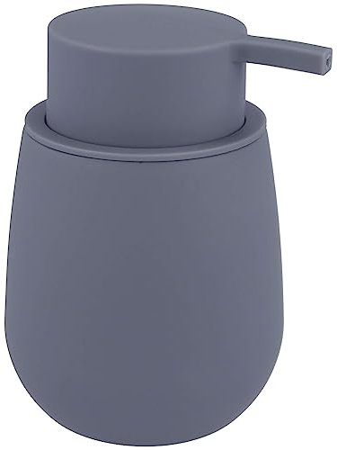 PARSA Beauty Dispenser di sapone Pure (grigio scuro) – moderno dispenser per sapone per un'igiene elegante delle mani – adatto per sapone liquido e detersivo – dispenser di sapone decorativo per bagno