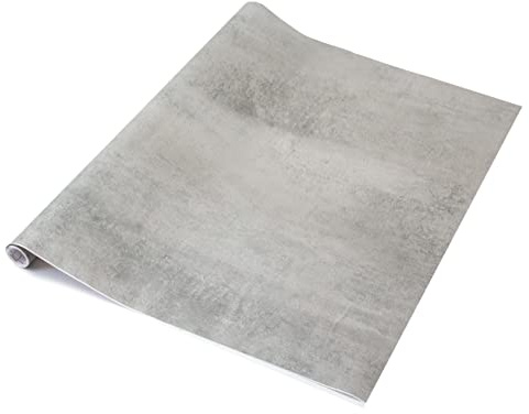 Self Adhesive Vinyl Wrap Film for Kitchen Worktops dc fix Concrete Grey (67.5CM, 4M)