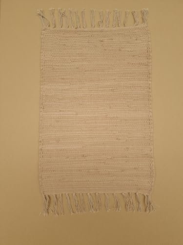 Kottig Fleckerlteppich Handweb Fleckerl Teppich Garmisch Uni 9 Farben 40x60 cm Flicken Teppich (Schlamm)