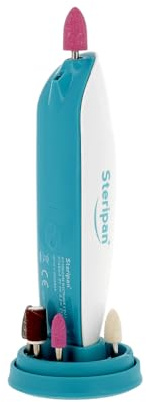 Steripan - Kit Pédicure Électrique 5 en 1 - Beauté des Pieds et des Ongles - 3 Embouts Soins des Ongles + 2 Embouts Soins des Pieds