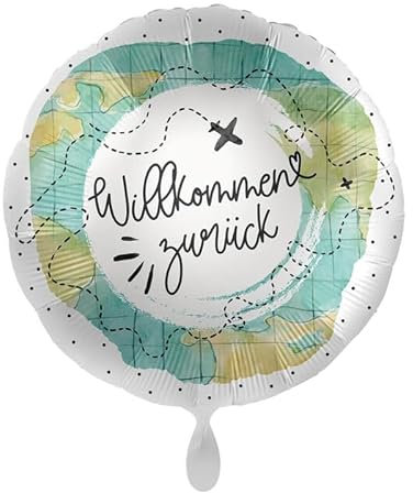 NEU Folienballon - Willkommen zurück - ca. 45cm Durchmesser