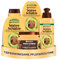 Garnier Wahre Schätze Kit de soin avec shampooing, après-shampoing, masque et sans rinçage à l'huile d'avocat et au beurre de karité pour cheveux très secs, ondulés, bouclés et épais, convient à tous