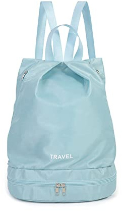 Kelisdi Bolsa deportiva para hombre y mujer, mochila de natación de gran capacidad, con compartimentos húmedos y secos para viajes, playa, natación, para hombres y mujeres, bolsa de deporte portátil