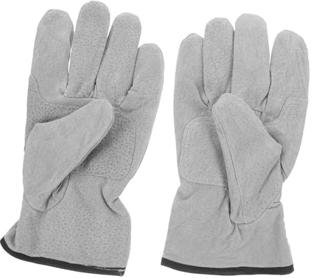 Operitacx Guanti Per Saldatura Resistenti Al Palmo Rinforzato Per e Lavori All Aperto Adatti Donne e Per Edilizia e Giardinaggio