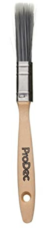 ProDec Decorator Pinceau à Fibres synthétiques pour Une Finition Lisse avec Les émulsions, peintures Brillantes et satinées sur Murs, plafonds, Bois et métal, 12 mm