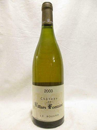 hautes côtes de nuits château de villars fontaine le rouard blanc 2003 - bourgogne