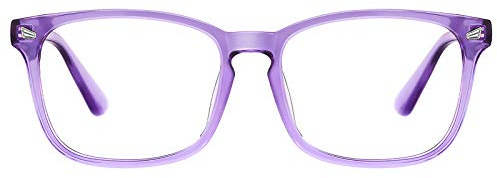 TIJN Blue Light Blocking Glasses for Women Men Square Frame Nerd Eyeglasses Anti Blue Ray Computer Screen Glasses