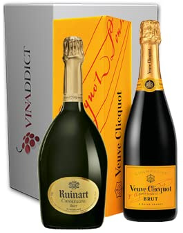 Coffret Champagne Prestige VINADDICT - Ruinart brut & Veuve - 2x75cl