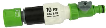 CS eco Druckminderer 0,69 bar mit Regulierventil – für CS Perlschlauch Startup – druckreduziert & wassersparend für die ökologische Gartenbewässerung
