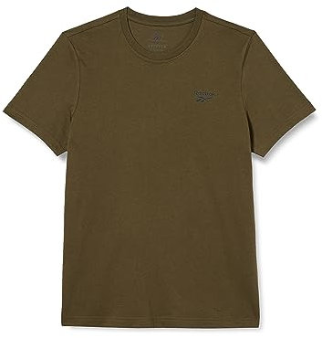 Reebok Herren Identity Left Chest Logo T-Shirt, Grün, M