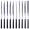 10Pcs Needle File Set Steel Metal File Needle File Set Metal Needle File File Repair Tool for Wood Working and Metal Working