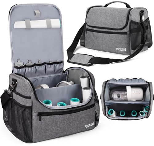 POCDUORG Sac de Transport pour Fournitures de toilettage pour Animaux de Compagnie – Compatible avec l'aspirateur de toilettage Oneisall/Neabot, Grande capacité – Sac Uniquement (Gris)