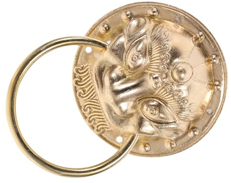IMIKEYA maniglia della porta battente della porta battente Maniglia della porta portello metallico maniglie per porta d'ingresso maniglie delle porte in lega di rame Golden