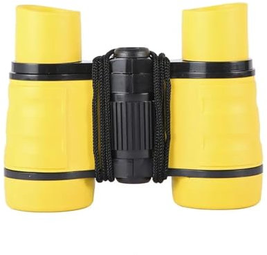 Fernglas. 4X30 Vergrößerung Kinderfernglas Kinderteleskop Spielzeugteleskop Tragbares Teleskop Faltbare Beobachtungsteleskope for den Außenbereich .Jagdfernglas(Yellow)