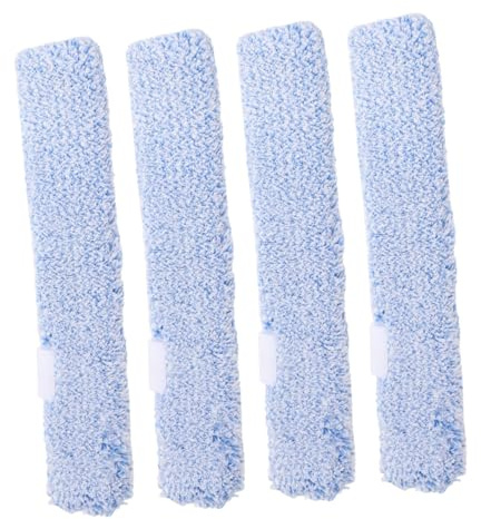 EXHUMKY 4 Fundas De Limpiaparabrisas Reutilizables De Microfibra para Limpiacristales Ventanas Espejos Y Mesas Repuestos De Limpieza Eficaz Fácil Instalación Y Uso Duradero