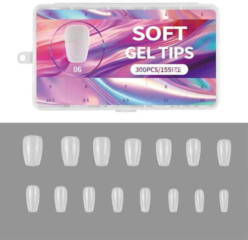 300 unghie finte in acrilico pre sagomate con design corto opaco per unghie corte decorazioni artistiche per una facile manicure, gel morbido per unghie a copertura completa