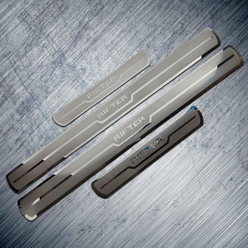 WENINETIES Protective Umbral Puerta Coche para Peugeot Rifter L2 L1 2025 2024-2018 Accesorios (4 Piezas), Material de Acero Inoxidable Decoración para Estribos